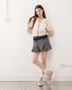 Reclaimed Vintage Reclaimed Vintage tea top with lace inserts and collar-White - 2