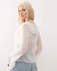 Reclaimed Vintage Reclaimed Vintage tie front boho blouse with ruffles in white - 4