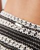 Reclaimed Vintage Reclaimed Vintage tie side bikini bottom in black and white crochet-Multi - 2