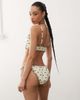 Reclaimed Vintage Reclaimed Vintage tie side bikini bottom with frills in chocolate heart print-Neutral - 4