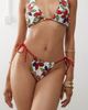 Reclaimed Vintage Reclaimed Vintage tie side bikini bottoms in hand-drawn bright floral print-Multi - 1