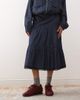 Reclaimed Vintage Reclaimed Vintage tiered midi skirt with lace trim in indigo denim-Blue - 1