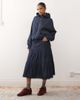 Reclaimed Vintage Reclaimed Vintage tiered midi skirt with lace trim in indigo denim-Blue - 2