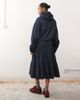 Reclaimed Vintage Reclaimed Vintage tiered midi skirt with lace trim in indigo denim-Blue - 4