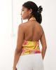 Reclaimed Vintage Reclaimed Vintage top with scarf detail in yellow floral print-Multi - 3