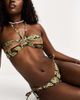 Reclaimed Vintage Reclaimed Vintage triangle bikini bottom in brown floral-Multi - 1