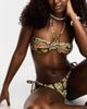 Reclaimed Vintage Reclaimed Vintage triangle bikini bottom in brown floral-Multi - 2