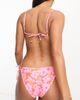 Reclaimed Vintage Reclaimed Vintage triangle bikini bottom in pink floral print-Multi - 2