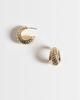Reclaimed Vintage Reclaimed Vintage twisted chunky hoops in gold - 1