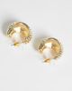 Reclaimed Vintage Reclaimed Vintage twisted chunky hoops in gold - 3
