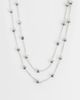 Reclaimed Vintage Reclaimed Vintage two row star chain necklace in silver - 1