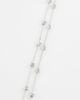 Reclaimed Vintage Reclaimed Vintage two row star chain necklace in silver - 4