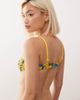 Reclaimed Vintage Reclaimed Vintage underwire bikini top with contrast binding in fruity lemon print-Multi - 2