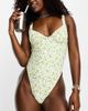 Reclaimed Vintage Reclaimed Vintage underwire swimsuit in yellow ditsy floral-Multi - 1