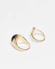 Reclaimed Vintage Reclaimed Vintage Unisex 2-pack wraparound rings with faux black stone in gold - 3