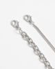 Reclaimed Vintage Reclaimed Vintage Unisex 2 row necklace with green stone pendant in silver tone - 4