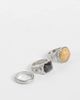 Reclaimed Vintage Reclaimed Vintage Unisex 3-pack rings in worn silver with earth tone stones - 1