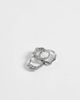 Reclaimed Vintage Reclaimed Vintage unisex 3 pack of molten rings in silver - 2