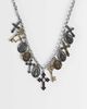 Reclaimed Vintage Reclaimed Vintage unisex antique charm necklace-Silver - 1