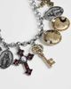 Reclaimed Vintage Reclaimed Vintage unisex antique charm necklace-Silver - 4
