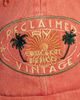Reclaimed Vintage Reclaimed Vintage unisex cap with vacation print in washed orange - 2