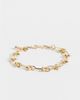 Reclaimed Vintage Reclaimed Vintage unisex chain link bracelet in gold - 1