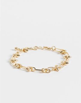 Reclaimed Vintage Reclaimed Vintage unisex chain link bracelet in gold