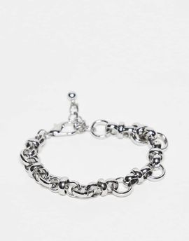 Reclaimed Vintage Reclaimed Vintage Unisex chunky chain bracelet in silver tone