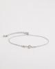 Reclaimed Vintage Reclaimed Vintage unisex cross chain bracelet in silver - 1