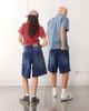 Reclaimed Vintage Reclaimed Vintage unisex denim skate shorts in denim blue wash - 3
