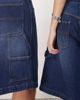 Reclaimed Vintage Reclaimed Vintage unisex denim skate shorts in denim blue wash - 4
