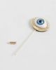 Reclaimed Vintage Reclaimed Vintage Unisex eye lapel pin brooch-Gold - 2