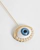 Reclaimed Vintage Reclaimed Vintage Unisex eye lapel pin brooch-Gold - 3