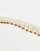 Reclaimed Vintage Reclaimed vintage Unisex gold tone and faux pearl mixed choker style necklace-Multi - 2