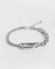 Reclaimed Vintage Reclaimed Vintage unisex layered linked bracelet in silver - 1