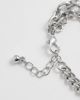 Reclaimed Vintage Reclaimed Vintage unisex layered linked bracelet in silver - 2