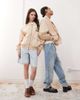 Reclaimed Vintage Reclaimed Vintage unisex lightweight harrington bomber jacket in stone-Neutral - 1