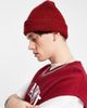 Reclaimed Vintage Reclaimed Vintage unisex logo beanie in burgundy-Red - 2