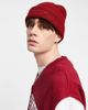 Reclaimed Vintage Reclaimed Vintage unisex logo beanie in burgundy-Red - 4