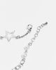 Reclaimed Vintage Reclaimed Vintage Unisex mixed chain button charm bracelet in silver tone - 3