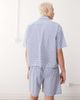 Reclaimed Vintage Reclaimed Vintage unisex short sleeve boxy shirt in blue and white plaid - part of a set-Multi - 4