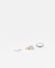 Reclaimed Vintage Reclaimed Vintage unisex signet ring multi pack in mixed metals - 1
