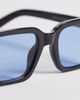 Reclaimed Vintage Reclaimed Vintage unisex square sunglasses with blue lens in black - 2