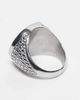 Reclaimed Vintage Reclaimed Vintage Unisex stainless steel waterproof signet ring in silver tone - 2
