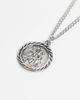 Reclaimed Vintage Reclaimed Vintage Unisex stainless steel waterproof St Christopher pendant necklace in burnished silver tone - 1