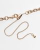 Reclaimed Vintage Reclaimed Vintage unisex tiger eye 2 row necklace in gold - 3