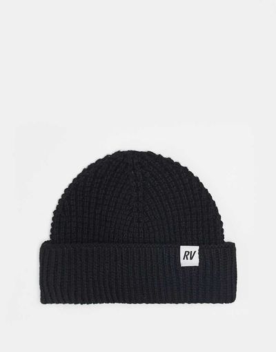 Reclaimed Vintage Reclaimed Vintage unisex waffle beanie in black