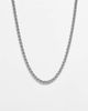 Reclaimed Vintage Reclaimed Vintage unisex waterproof stainless steel everyday chain necklace in silver - 1
