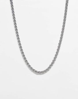 Reclaimed Vintage Reclaimed Vintage unisex waterproof stainless steel everyday chain necklace in silver