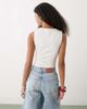 Reclaimed Vintage Reclaimed Vintage v-neck ruched bust cami in white - 3